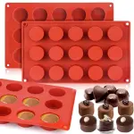 15 Cavity Small Round Cylinder Silicone Mould