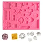 Candy & Waffle Dessert Silicone Fondant Mould