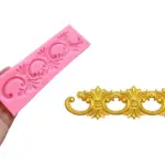 Large Baroque Border Silicone Fondant Mould