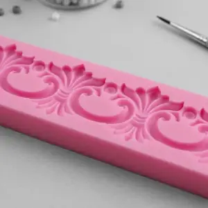 Large Baroque Border Silicone Fondant Mould