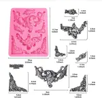 Baroque Vintage 7 Cavity Border Fondant Mould