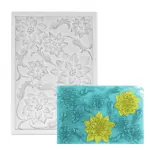 Large Poinsettia Bloom Cluster Silicone Mould