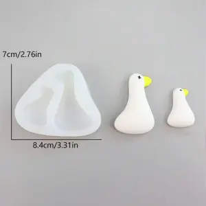 2 Cavity Goose Silicone Fondant Mould