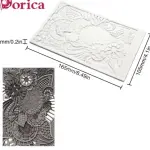 Floral Texture Mat Silicone Fondant Mould