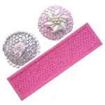 Sequin Texture Border Silicone Fondant Mould