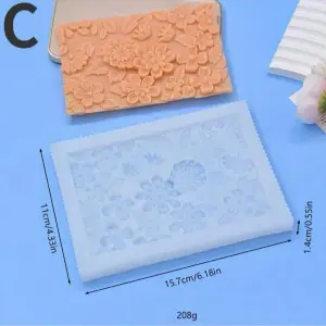 Flower Texture Mat Silicone Fondant Mould