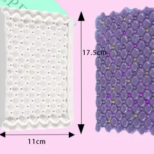 Swiss Dot Onlay Texture Mat Silicone Mould