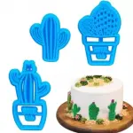 3 Pcs Cactus Cookie Cutter Set