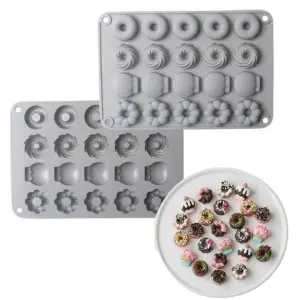 20 Cavity Mini Donut Silicone Chocolate Mould