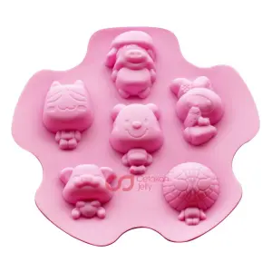Vedini 6 Cavity Cartoon Series Silicone Mold