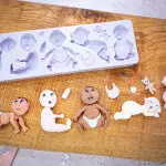 Babies Silicone Baby Shower Fondant Mould