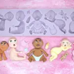 Babies Silicone Baby Shower Fondant Mould