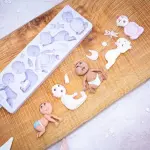 Babies Silicone Baby Shower Fondant Mould