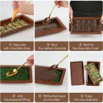 Deep Kunafa Chocolate Silicone Mould (Style 1)