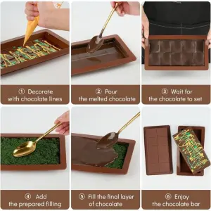 Deep Kunafa Chocolate Silicone Mould (Style 1)