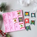 Christmas Pattern Silicone Fondant Mould