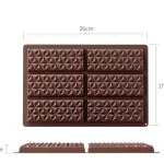 6 Cavity Geometric Chocolate Bar Silicone Mould