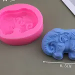 Decorated Elephant Silicone Mould