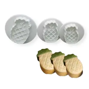 3 Pcs Pineapple Plunger Cutter Set