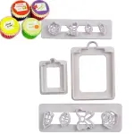 4 Pcs Gift Tag Theme Plunger Cutter Set
