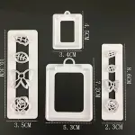 4 Pcs Gift Tag Theme Plunger Cutter Set