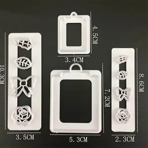 4 Pcs Gift Tag Theme Plunger Cutter Set
