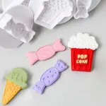 4 Pcs Cupcake and Ice Cream Plunger Cutter Set