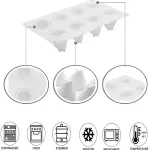 8 Cavity Pear Mousse Cake Silicone Mould | Pear Shape Dessert, Pastry & Chocolate Mould