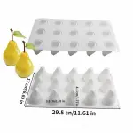 8 Cavity Pear Mousse Cake Silicone Mould | Pear Shape Dessert, Pastry & Chocolate Mould (Style 2)