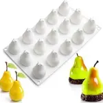 8 Cavity Pear Mousse Cake Silicone Mould | Pear Shape Dessert, Pastry & Chocolate Mould (Style 2)
