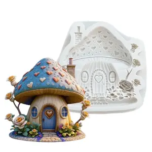 mushroom theme house Silcone mould