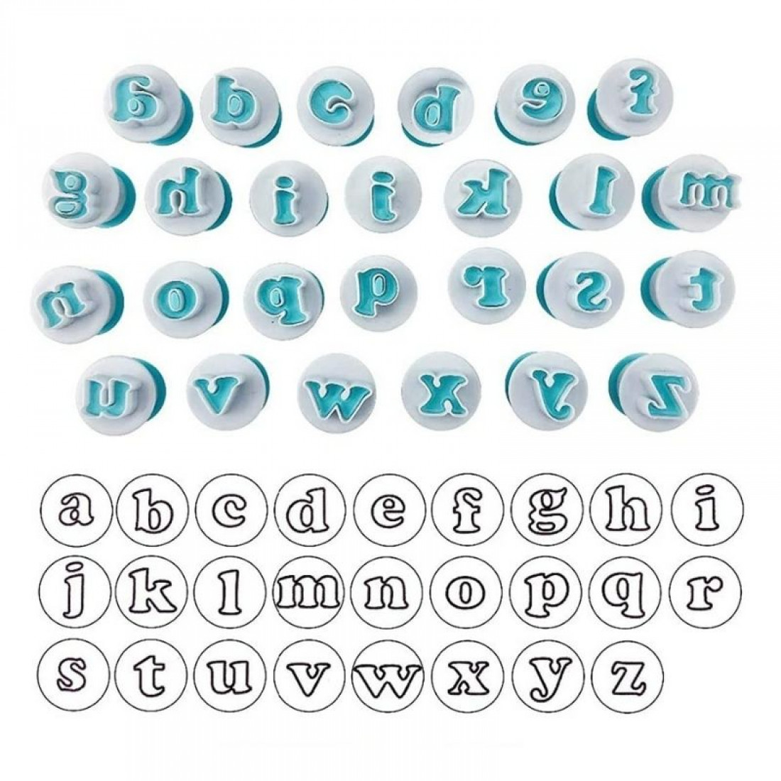 Lower Case Alphabets Cookie Cutter - Cake Pearls