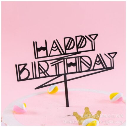 Happy birthday Acrylic Cake Toppers