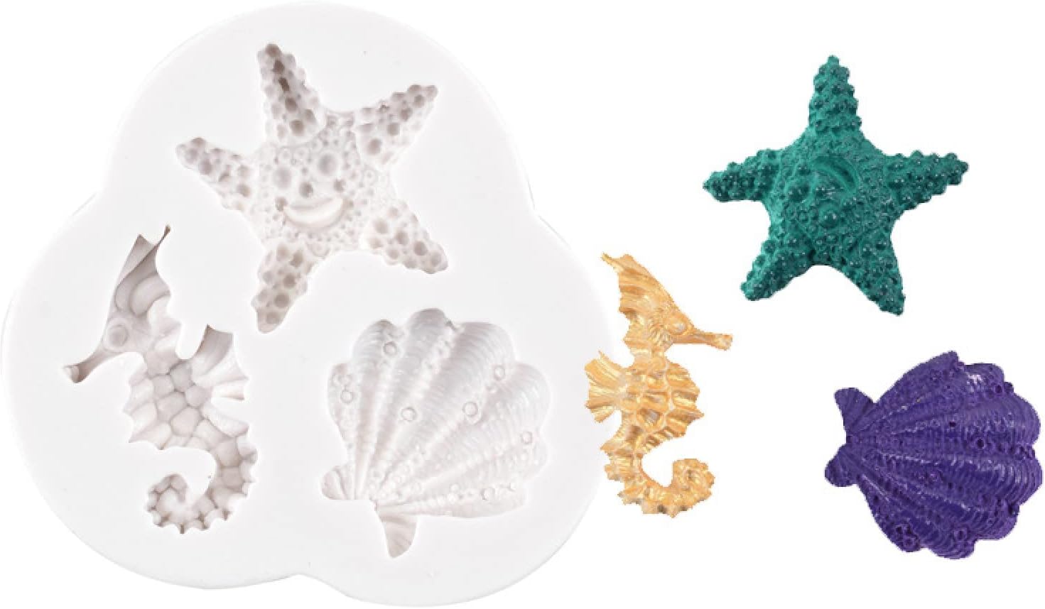 Candy-Molds-Three-Pieces-of-Seahorse-Starfish-Shell-DIY-Fondant-Soft-Pottery-Clay-Mold-Marine-Series-Liquid-Silicone-Mold-0.jpg