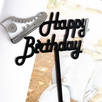 Football theme happy birthday Acrylic Cake Toppers