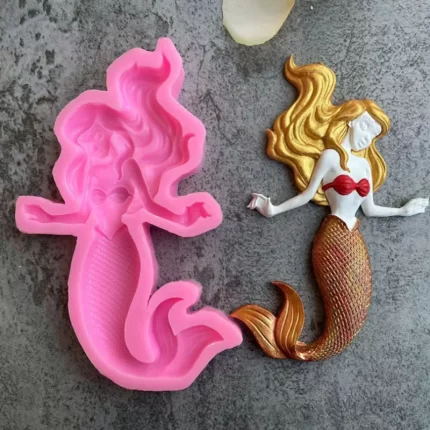 Large mermaid silicone mould