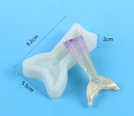 3D Mermaid Tail silicone mould style 4
