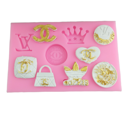 Brand logo channel LV silicone mould