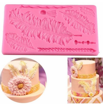 Large Feather and Ropes Silicone Mould