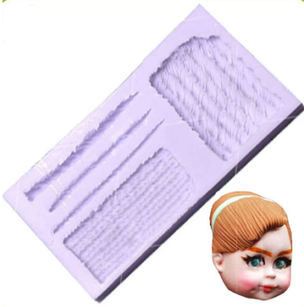 Doll Hair Texture silicone Mould