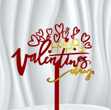 1 pcs Valentines acrylic cake topper STYLE 1