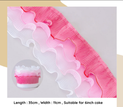 3 Layer muti Color Lace Cake ribbon Decoration