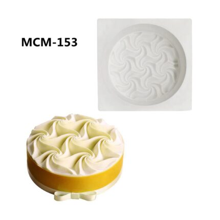 Spiral wave shape round cake mould entremet  mould