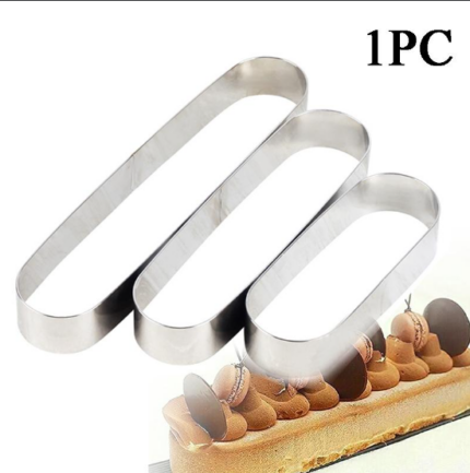 Stainless Steel Long Oval Cake Mousse Ring