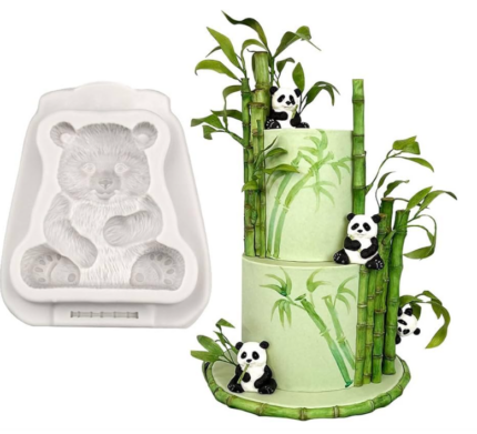 3D Panda Animal silicone mould