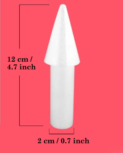Castle Pillar Foam Square Cake Dummy ( Height 12 cm diameter 2 cm)