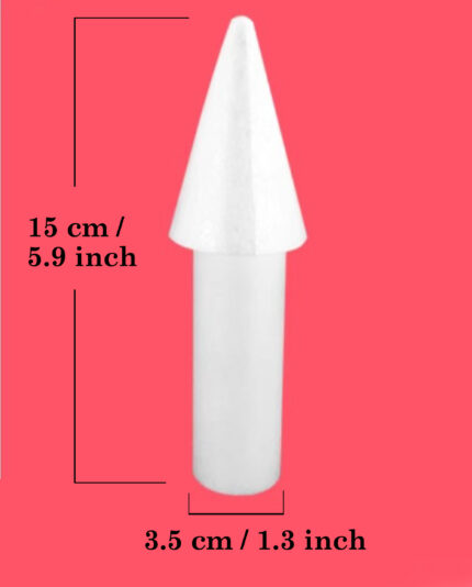 Castle Pillar Foam Square Cake Dummy ( Height 15 cm diameter 3.5 cm)