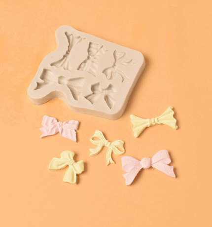 Detailed Bow Knot silicone mould Style 4