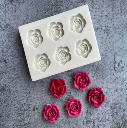 3D Rose Flower silicone Mould Style 2