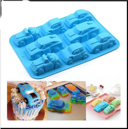 4 Design 3D Cars 8 Cavity Silicone Mould